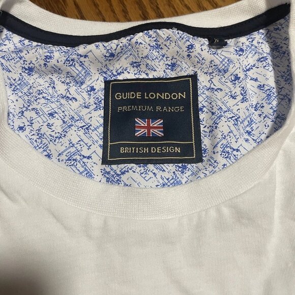 Guide London Premium Range British Design White T-Shirt Mens XL - Picture 2 of 2